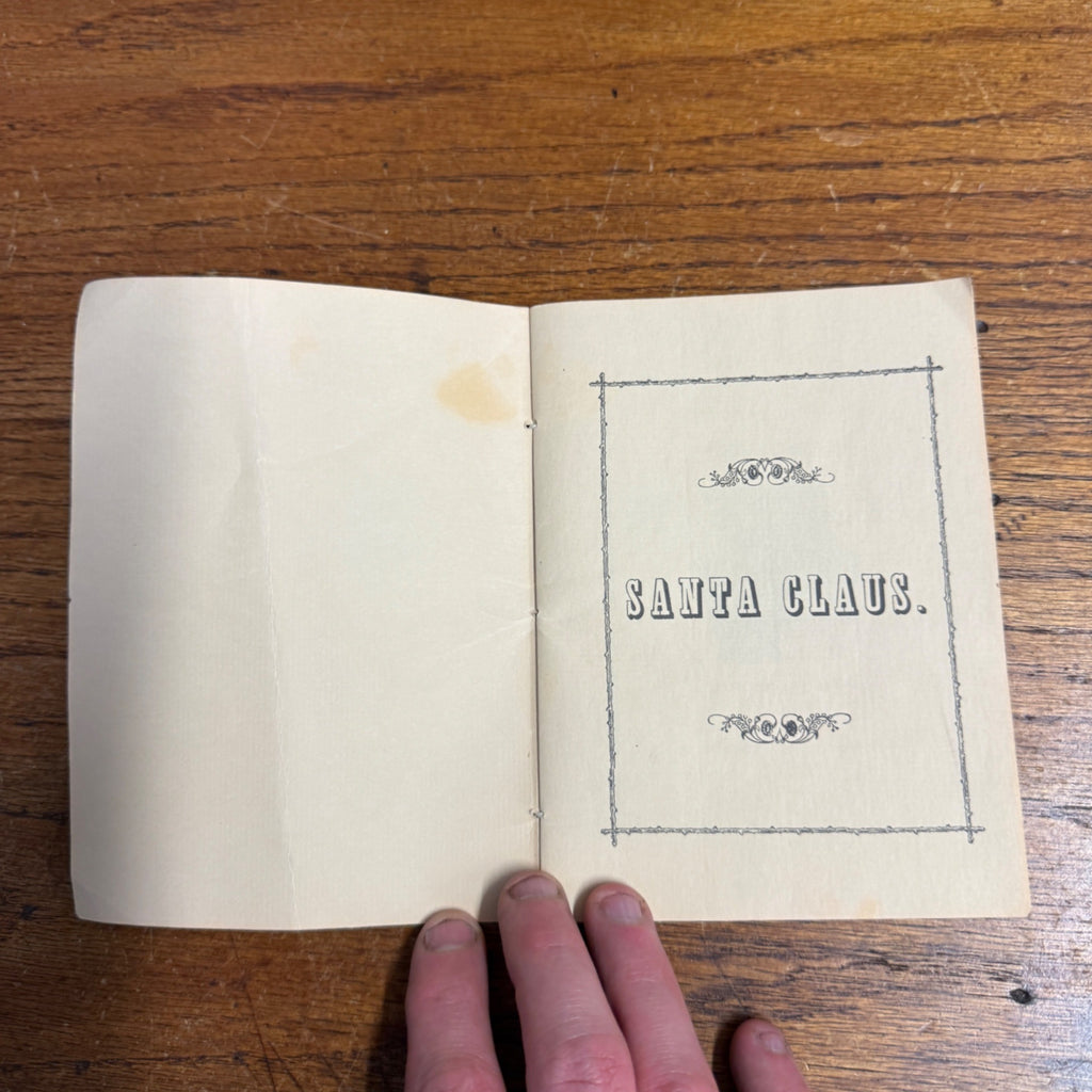 A Visit from Saint Nicholas Santa Claus Book 1849 Reproduction New York Library Christmas