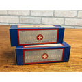 Vintage Gauze Bandage Boxes American White Cross Absorbent Cotton (2) NOS Lot