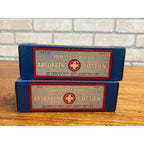 Vintage Gauze Bandage Boxes American White Cross Absorbent Cotton (2) NOS Lot