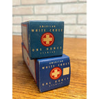 Vintage Gauze Bandage Boxes American White Cross Absorbent Cotton (2) NOS Lot