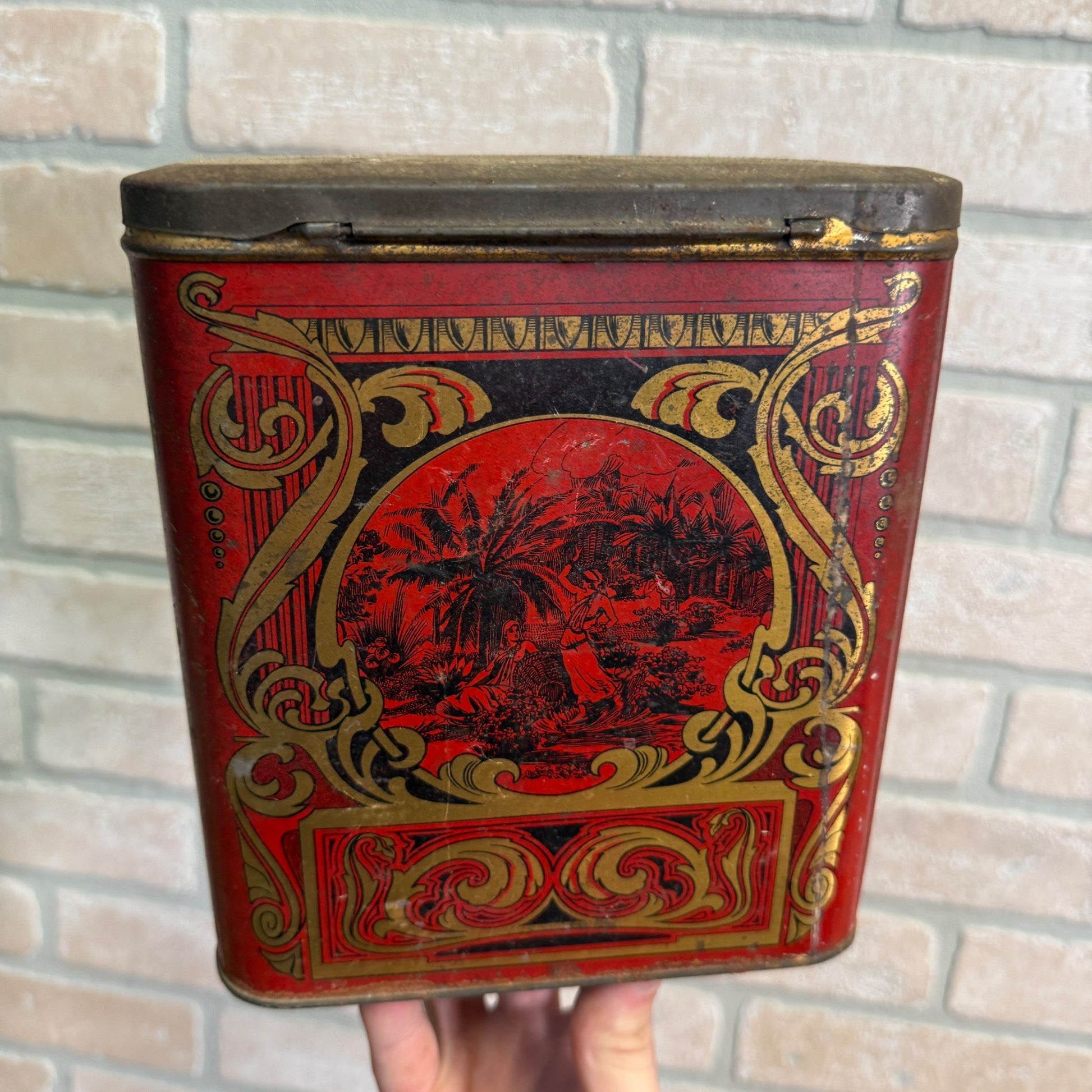 Daly Grange Teas Kitchen Advertising Tin Container Ornate London, Canada