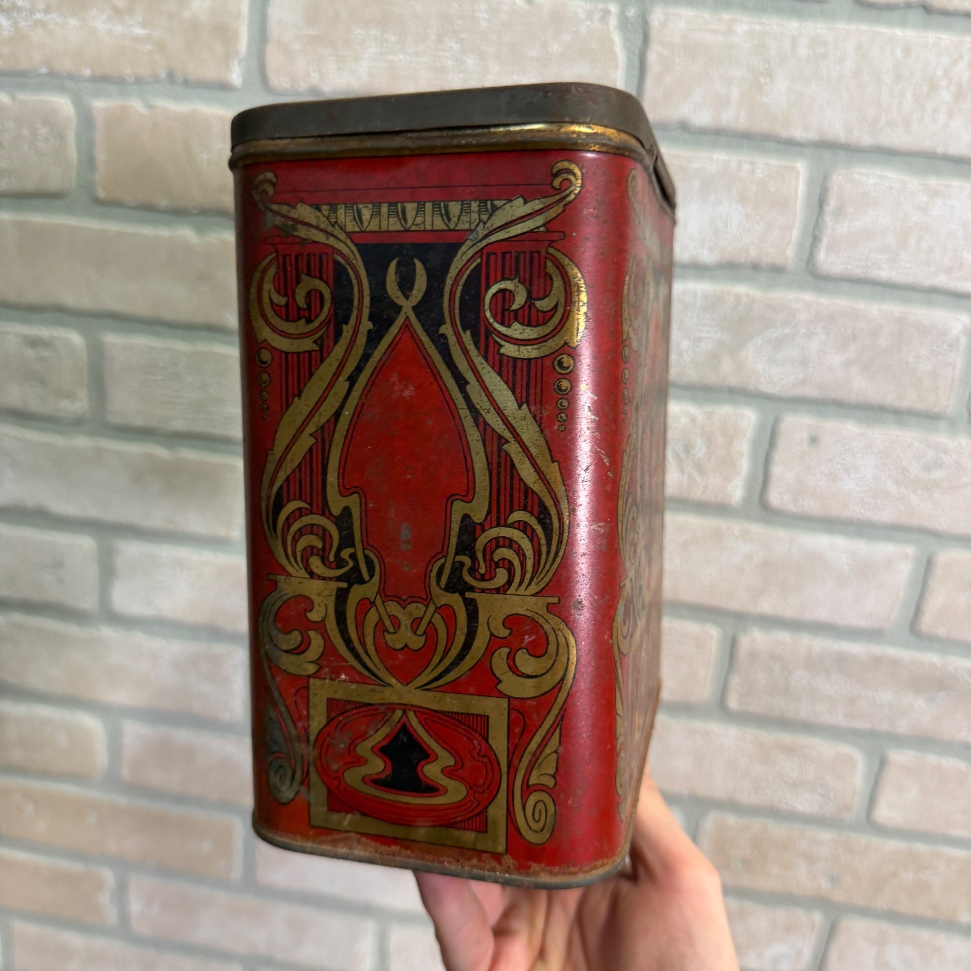 Daly Grange Teas Kitchen Advertising Tin Container Ornate London, Canada