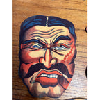 Vintage 1940s Halloween Cardboard Costume Masks Japan Lot (5) Eyepatch Cigar