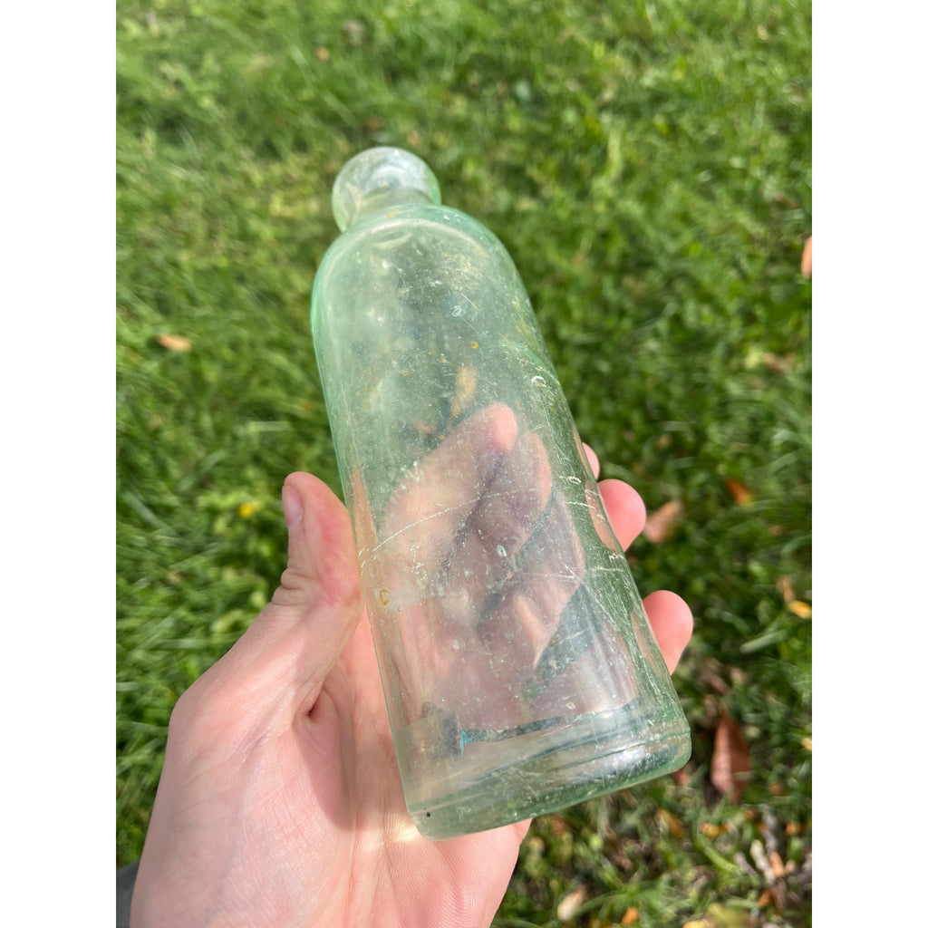 Vintage H. Schloemer Soda Beer Bottle Milwaukee Wisconsin Blob Hutchinson