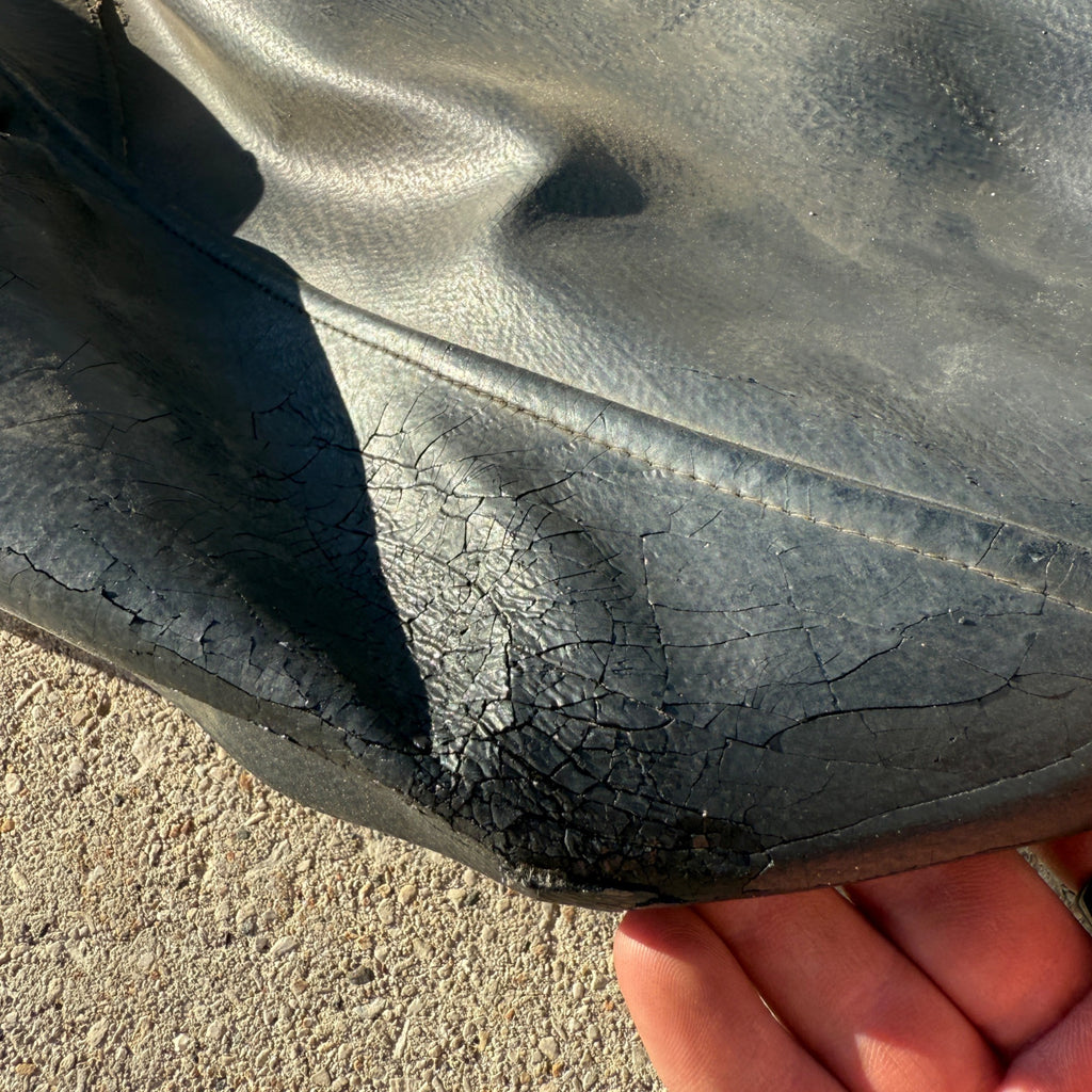 Antique Vintage Fire Police Dept Firefighter Rubber Jacket Coat Early Raincoat