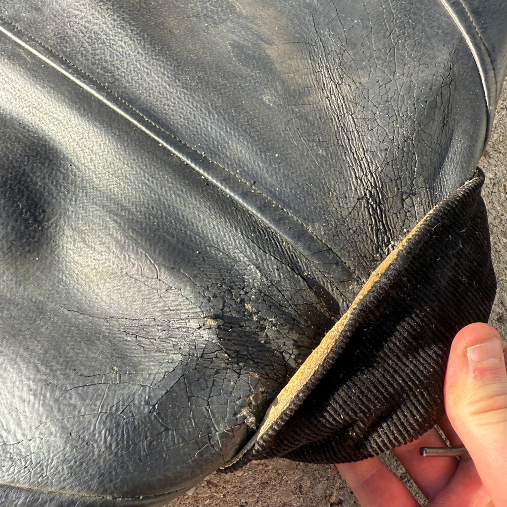 Antique Vintage Fire Police Dept Firefighter Rubber Jacket Coat Early Raincoat