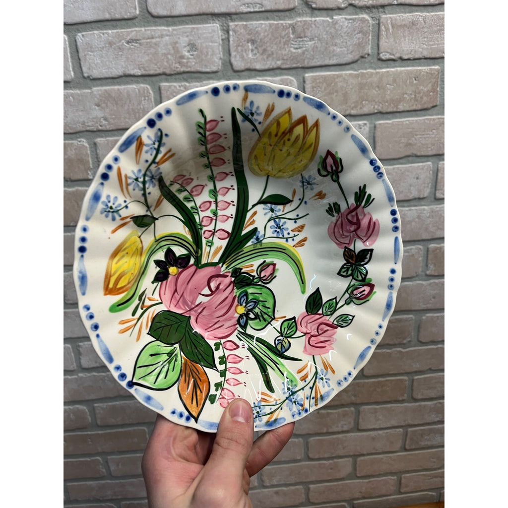 Vintage Blue Ridge Southern Potteries "Nove Rose" Vegetable Serving Bowl 9.5"