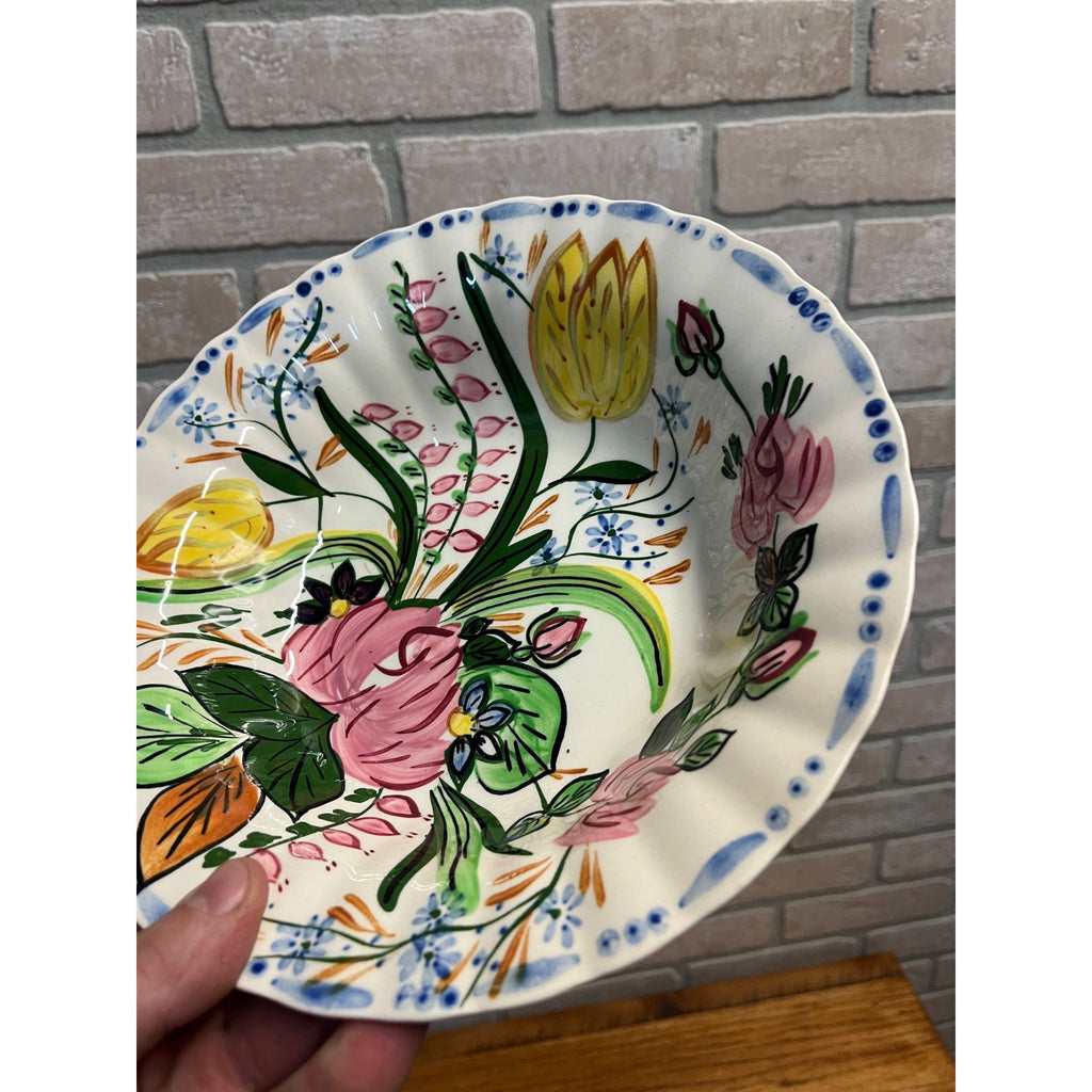 Vintage Blue Ridge Southern Potteries "Nove Rose" Vegetable Serving Bowl 9.5"