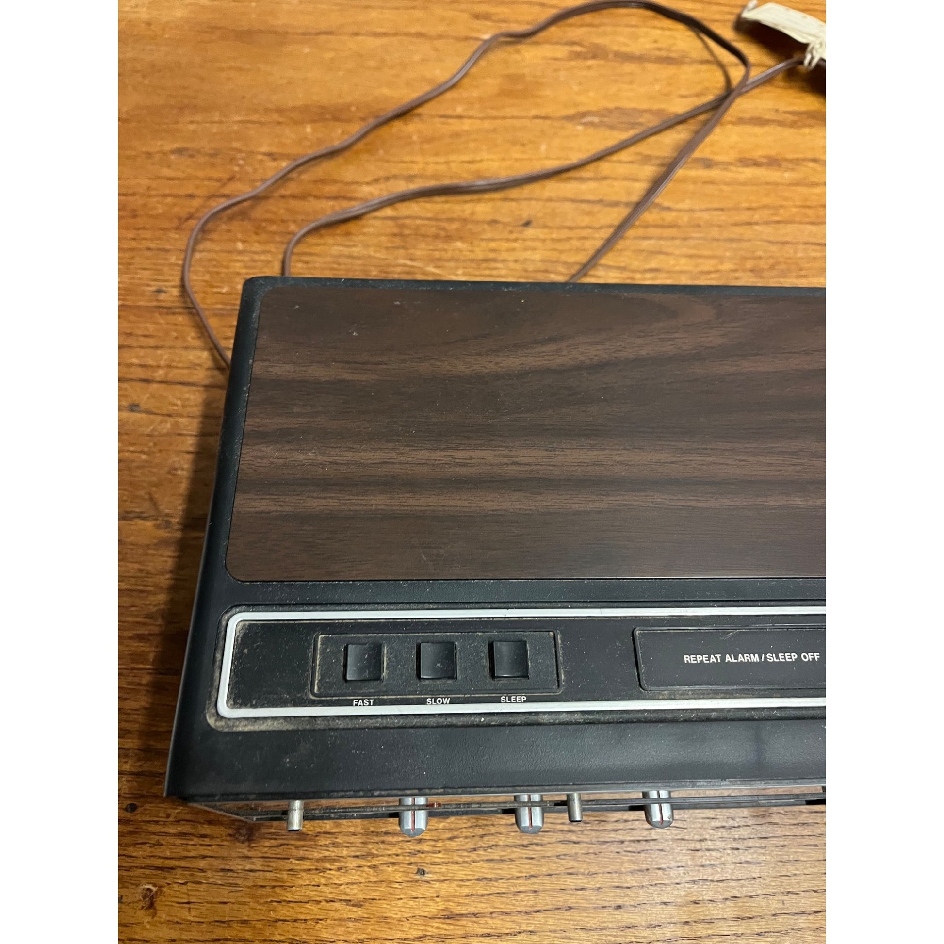 Vintage 70s Sears Com/Trek II 2 AM/FM Stereo Alarm Clock Radio Model 317 23910700