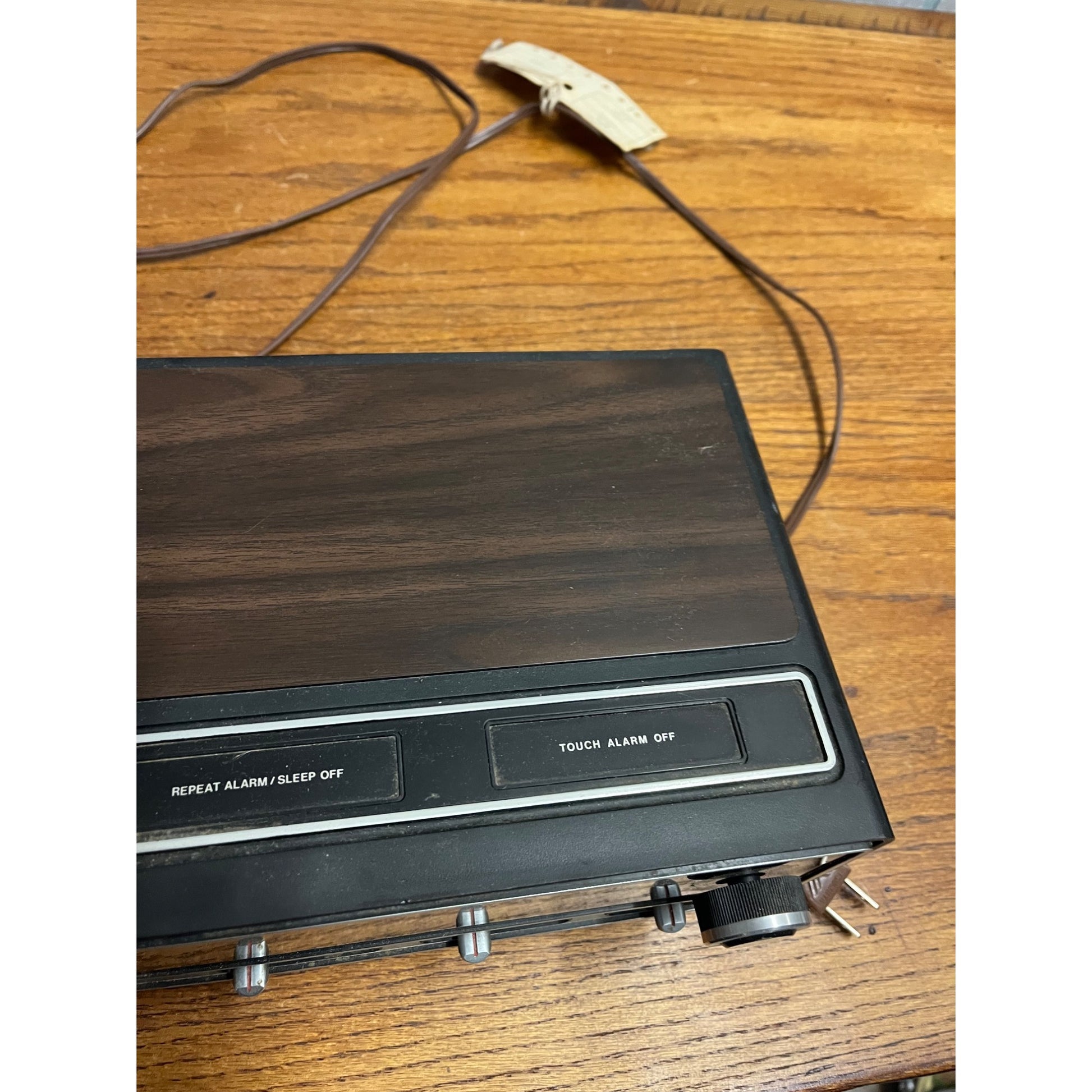 Vintage 70s Sears Com/Trek II 2 AM/FM Stereo Alarm Clock Radio Model 317 23910700