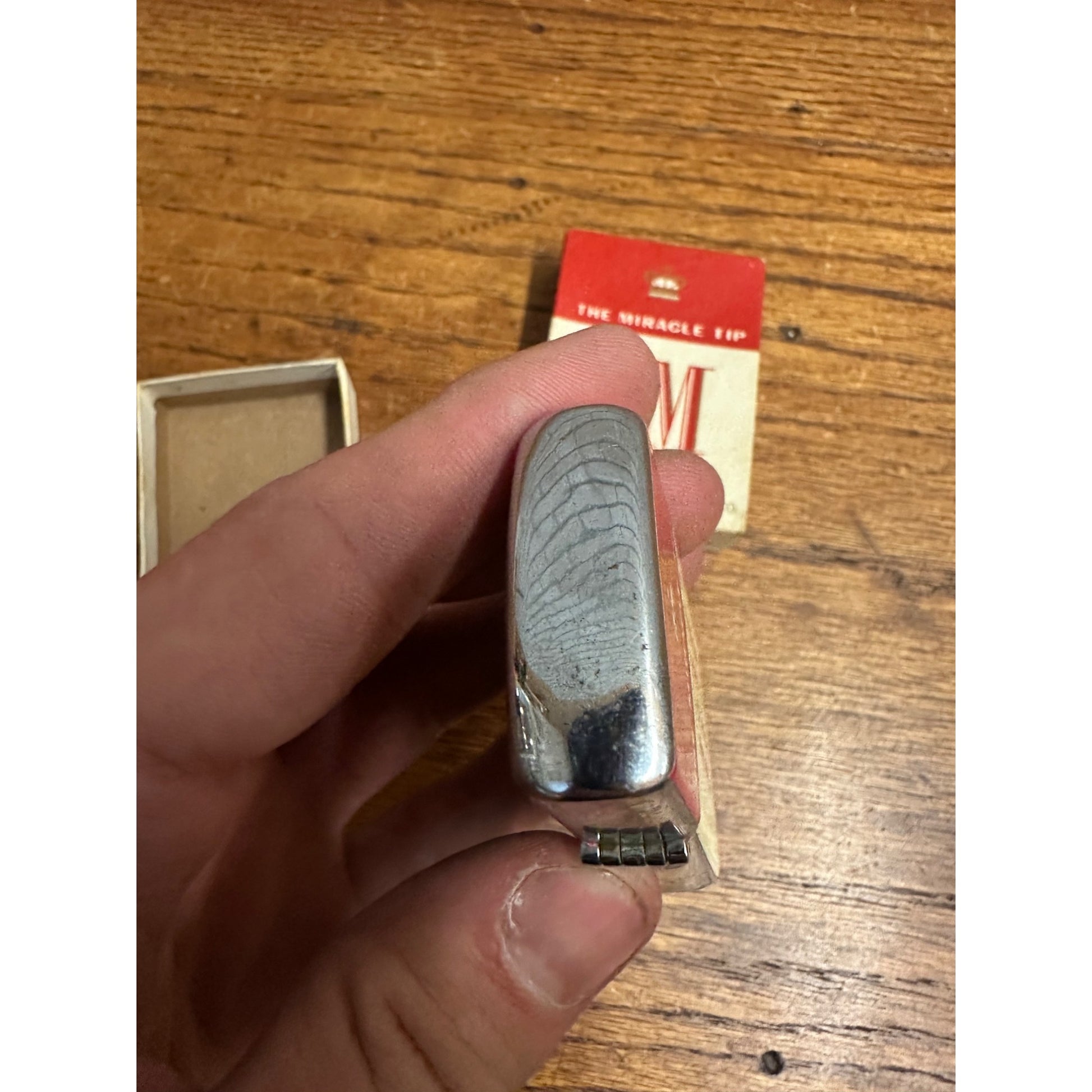 (2) Vintage Lighters Union & L&M Filters Cigarettes Advertising Continental