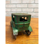 Antique Arcade Cast Iron Ford Model T Automobile 4-Door Original Green Paint Toy