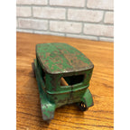 Antique Arcade Cast Iron Ford Model T Automobile 4-Door Original Green Paint Toy