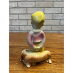 Vintage Elsa "A Boy and His Dog"  Dachshund Ceramic Figurine MCM