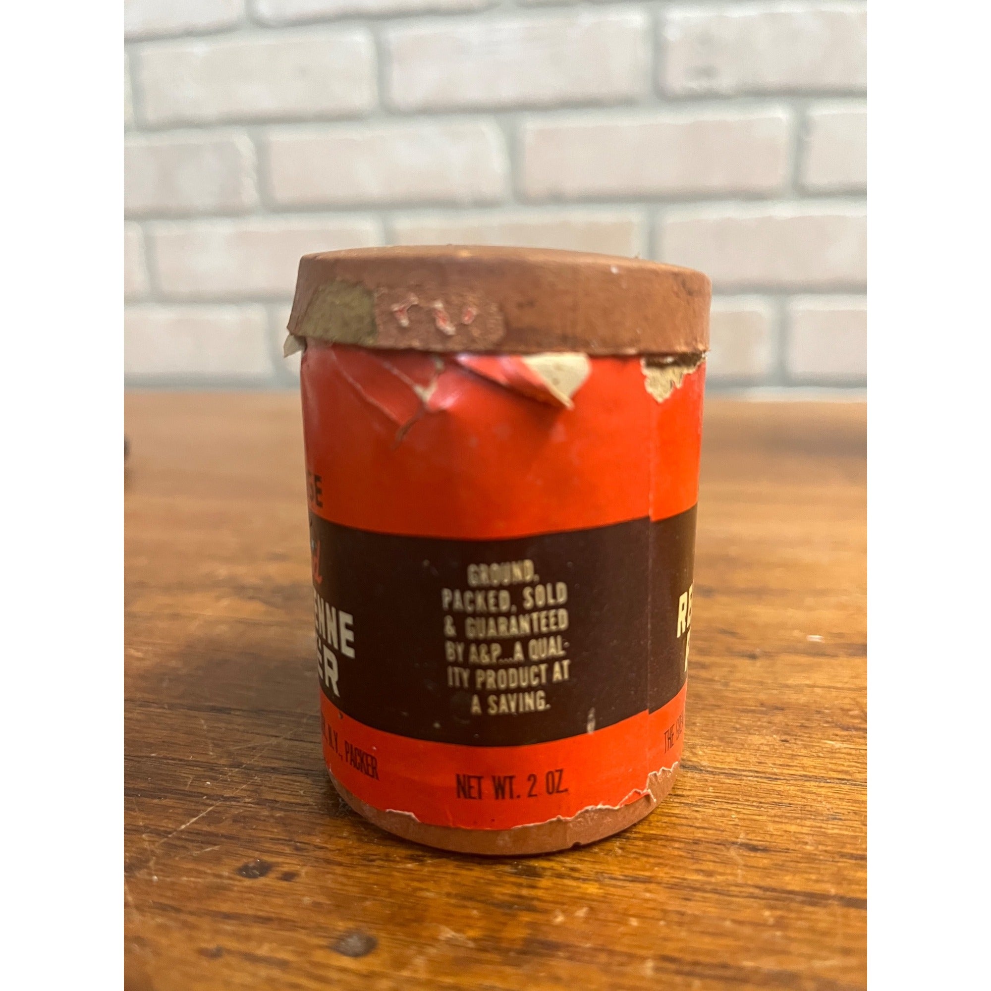 Vintage Ann Page Cayenne Pepper ROUND Spice Box Kitchen decor