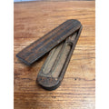 Primitive Handmade Sliding Lid Wood Box Sewing or Pencil / Ink Pen Case AAFA