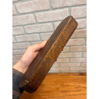 Primitive Handmade Sliding Lid Wood Box Sewing or Pencil / Ink Pen Case AAFA