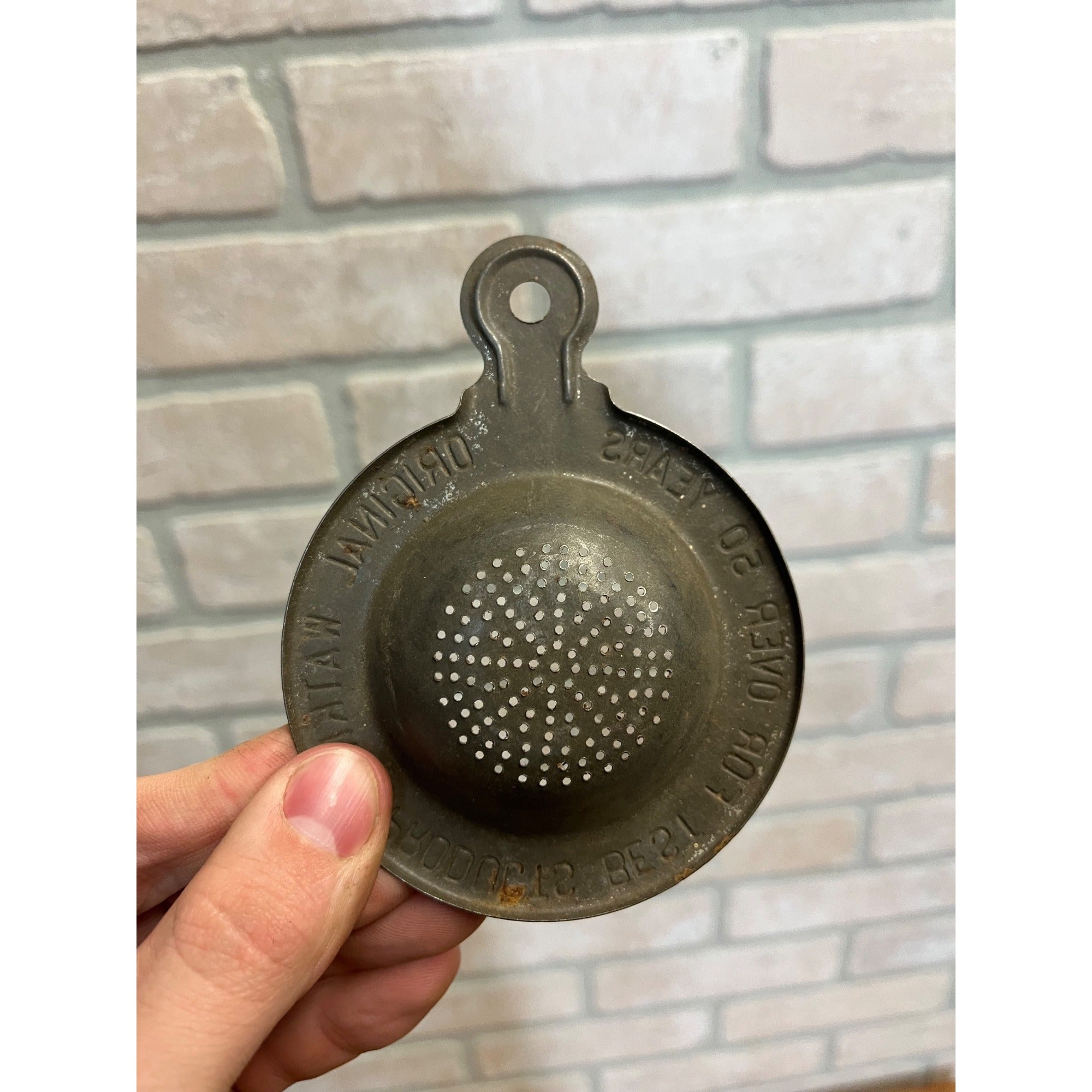 Vintage Watkins Products Advertising Metal Kitchen Tool Egg Separator