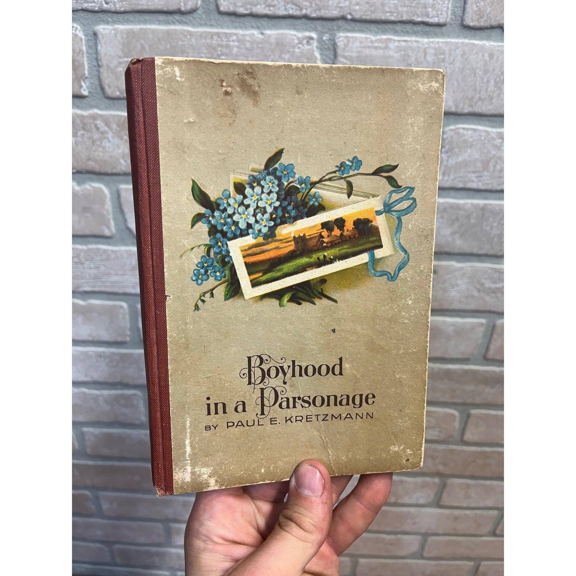 Vintage Boyhood in a Parsonage By Paul E. Kretzmann Hardcover Book Printed in Germany