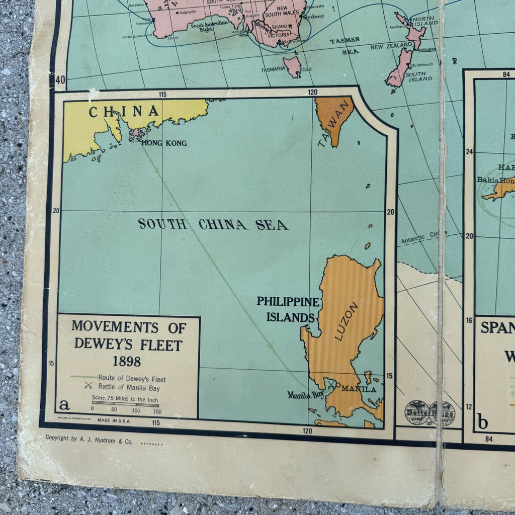 Sanford United States World Power Map Military World War Wars SG 20 School