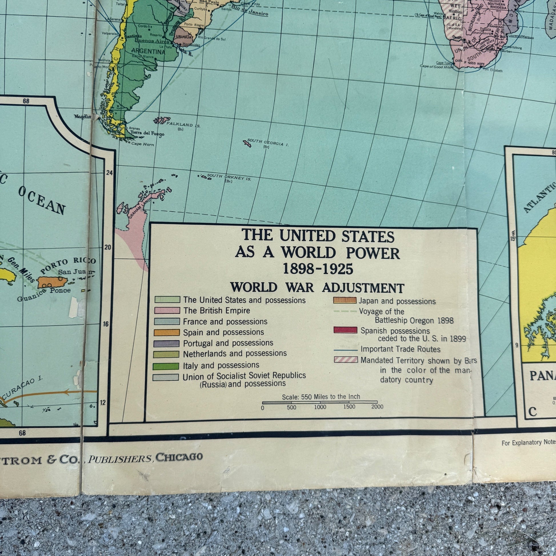 Sanford United States World Power Map Military World War Wars SG 20 School