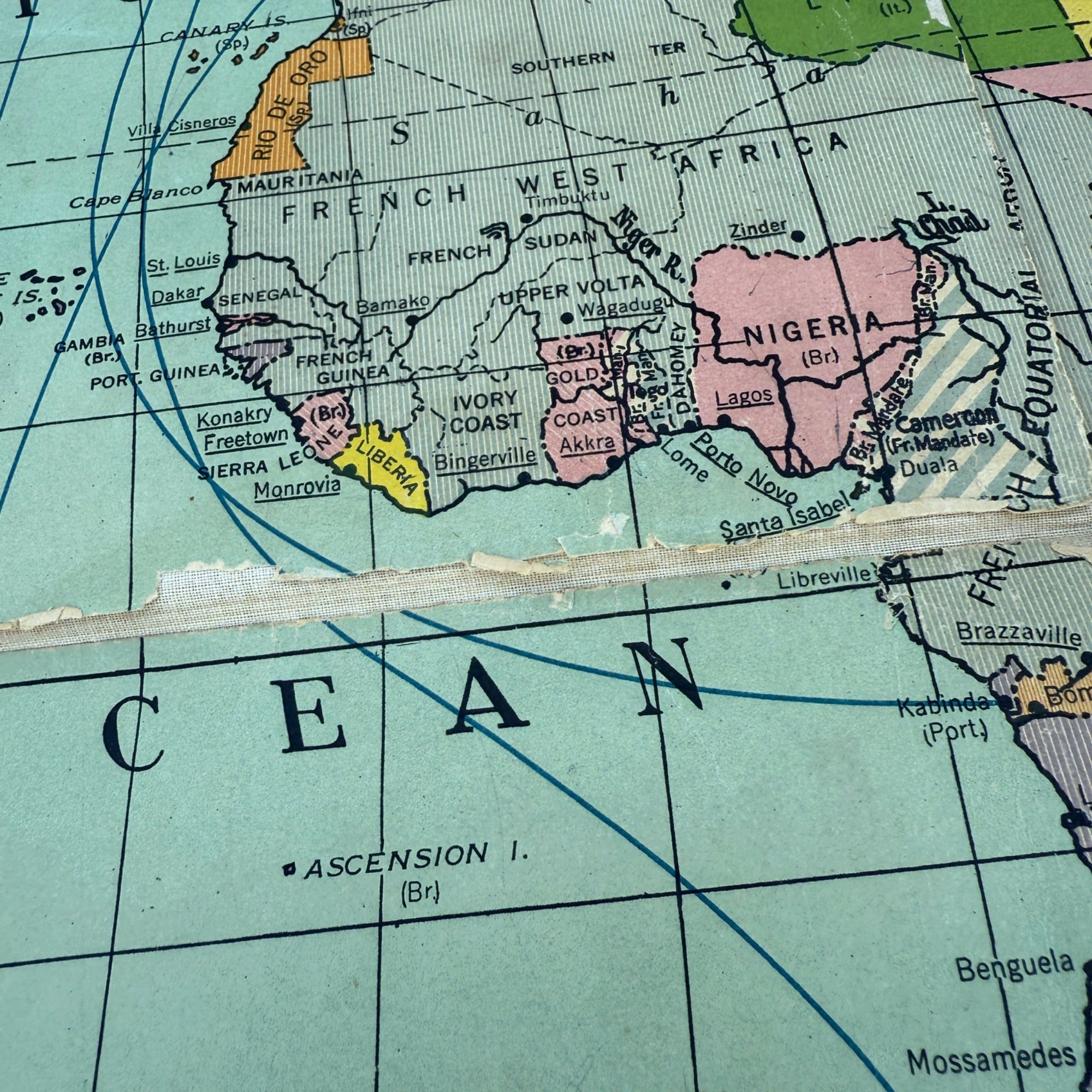 Sanford United States World Power Map Military World War Wars SG 20 School