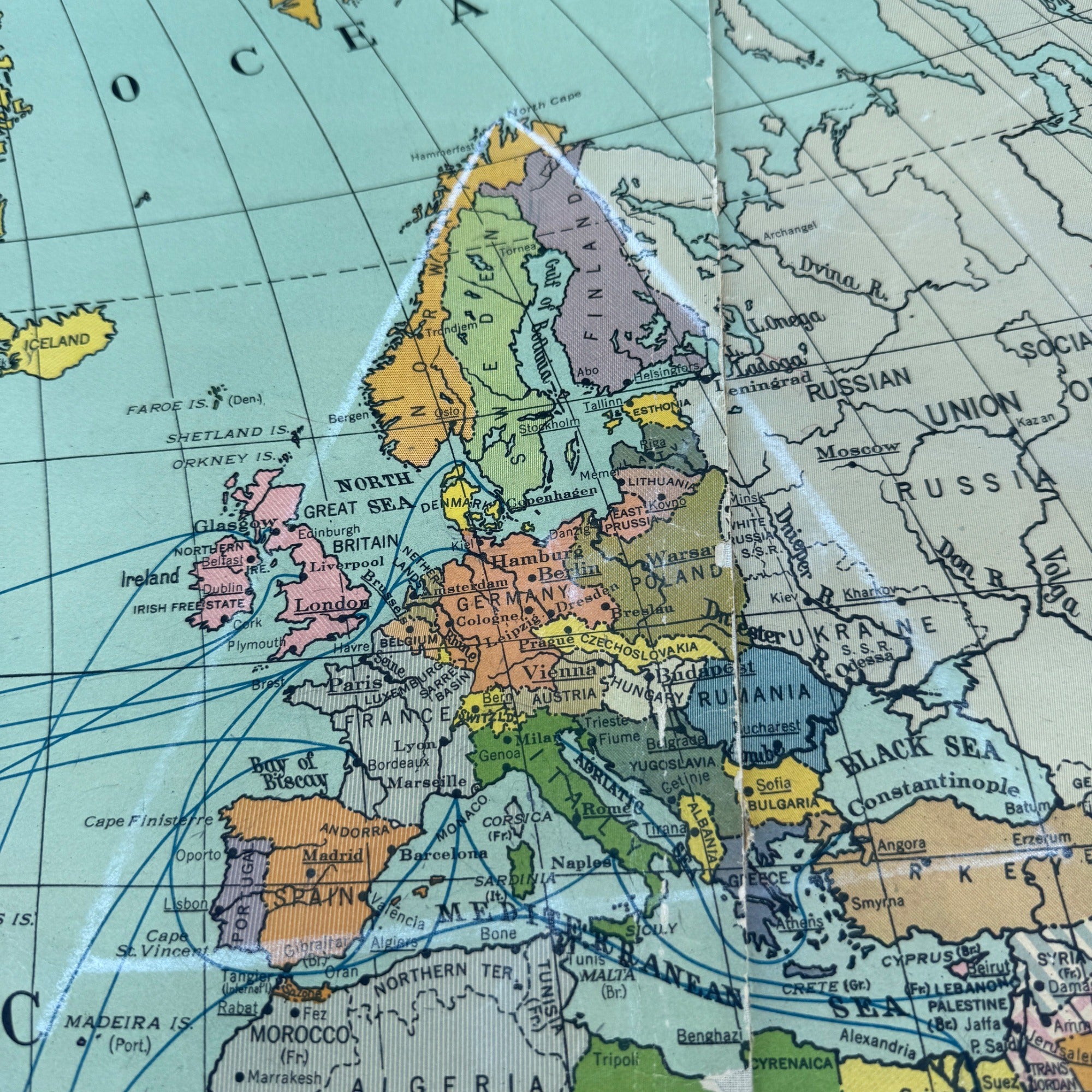 Sanford United States World Power Map Military World War Wars SG 20 School