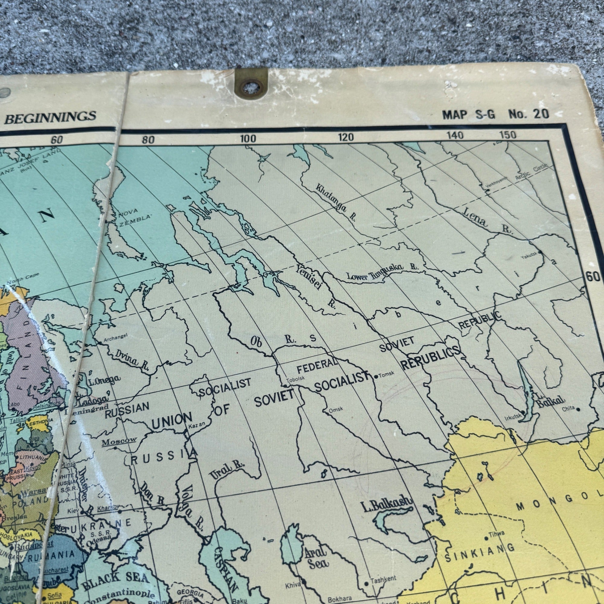 Sanford United States World Power Map Military World War Wars SG 20 School