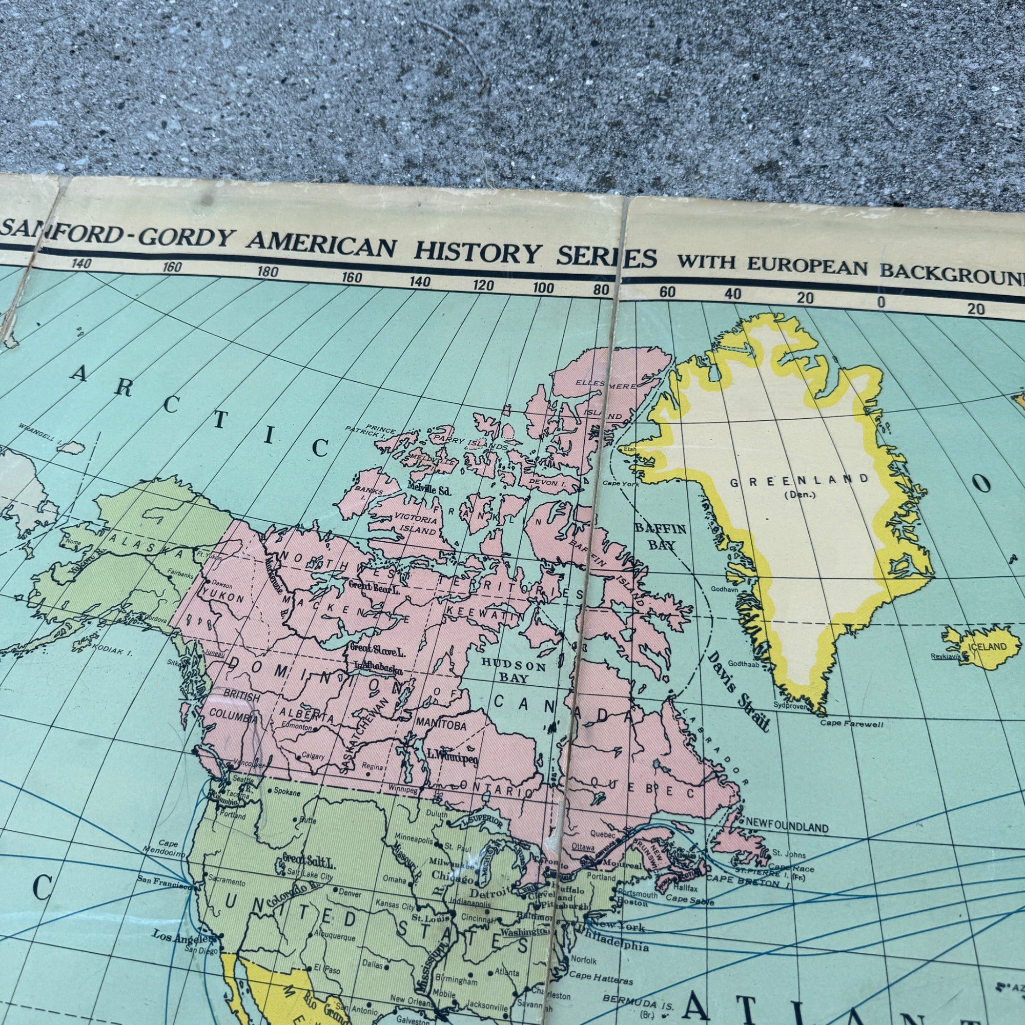 Sanford United States World Power Map Military World War Wars SG 20 School