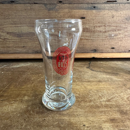 Vintage Schmidt City Club Beer Sham Glass 8oz 1950s Red Target St Paul