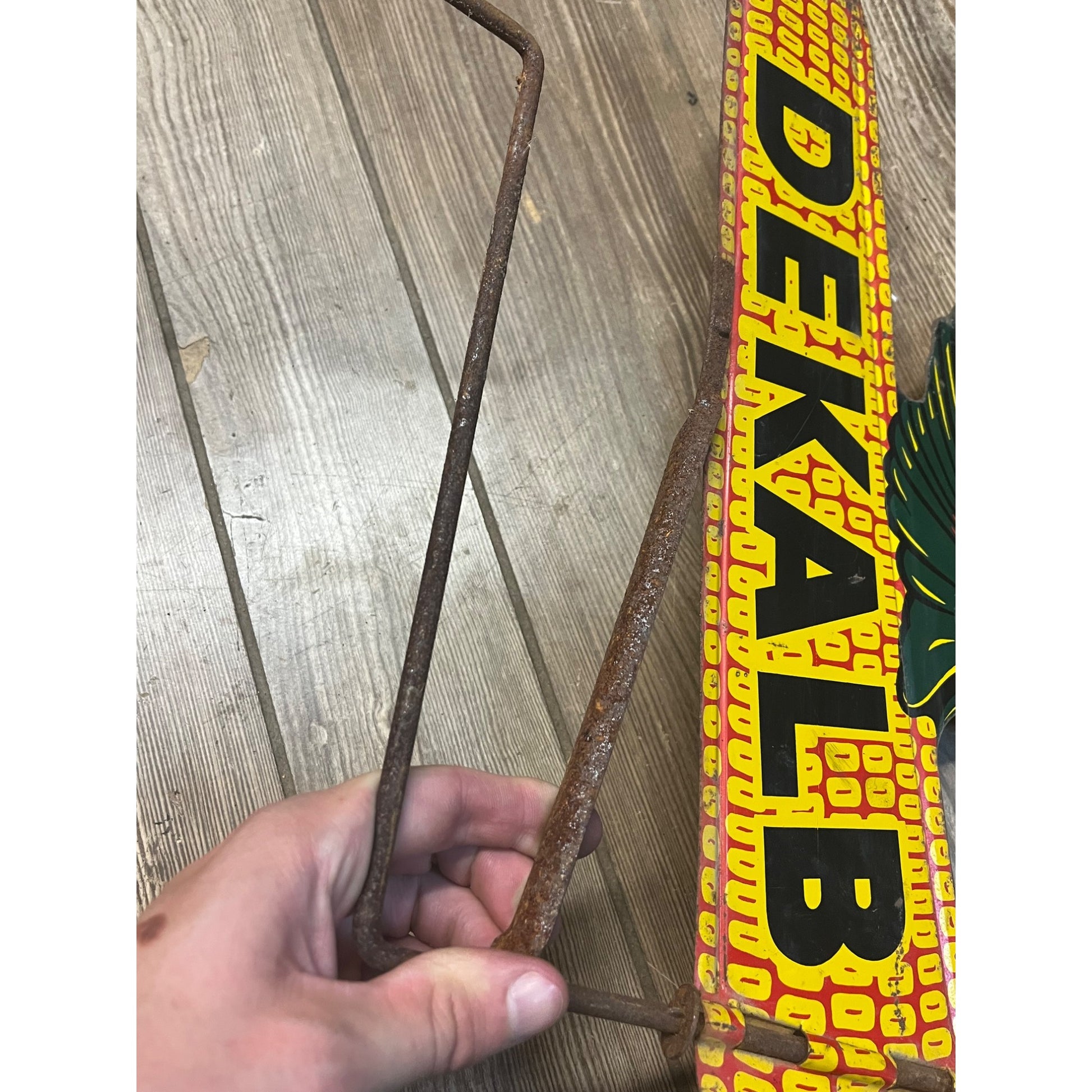Vintage Dekalb Seed Corn Tin Metal Advertising Weathervane Sign