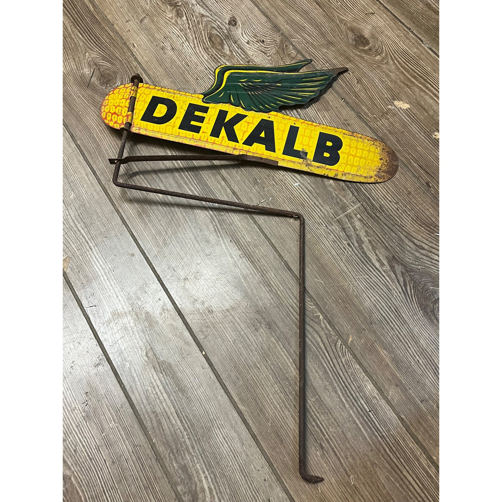 Vintage Dekalb Seed Corn Tin Metal Advertising Weathervane Sign