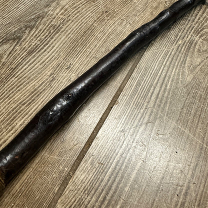 Antique Irish Blackthorn Shillelagh Walking Stick Cane W/ Brass Finish Knob JB