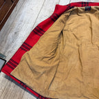 Vintage JC Higgins Woolrich Red Buffalo Plaid Wool Flannel Jacket Hunting