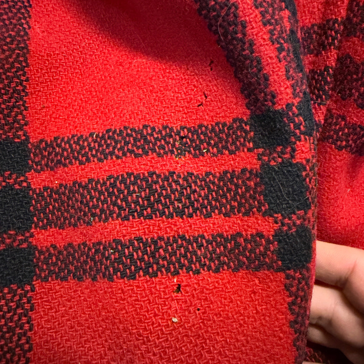 Vintage JC Higgins Woolrich Red Buffalo Plaid Wool Flannel Jacket Hunting