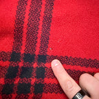 Vintage JC Higgins Woolrich Red Buffalo Plaid Wool Flannel Jacket Hunting