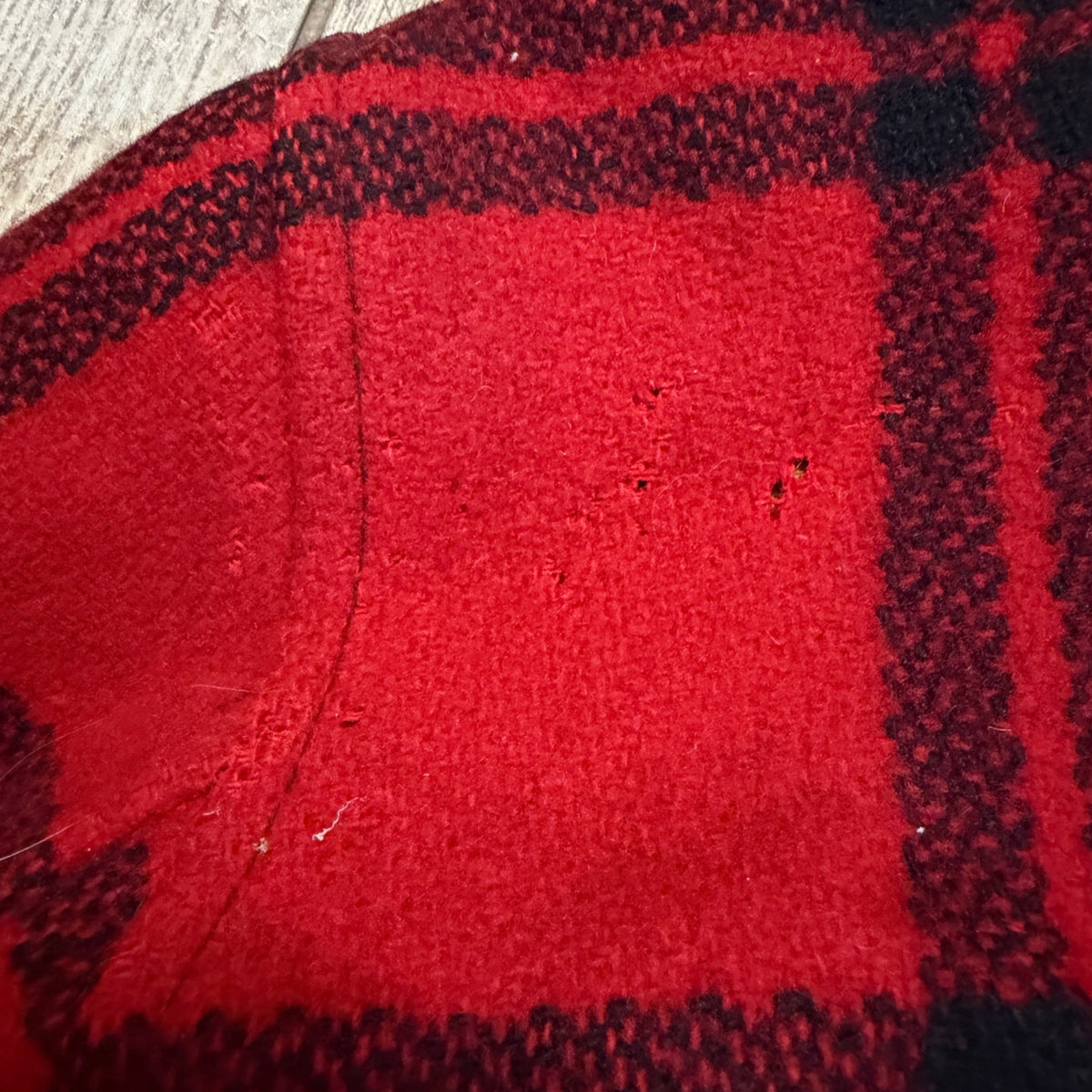 Vintage JC Higgins Woolrich Red Buffalo Plaid Wool Flannel Jacket Hunting