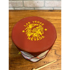 Vintage Native American Indian Las Vegas Nevada Toy Drum Souvenir Western Decor