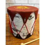 Vintage Native American Indian Las Vegas Nevada Toy Drum Souvenir Western Decor