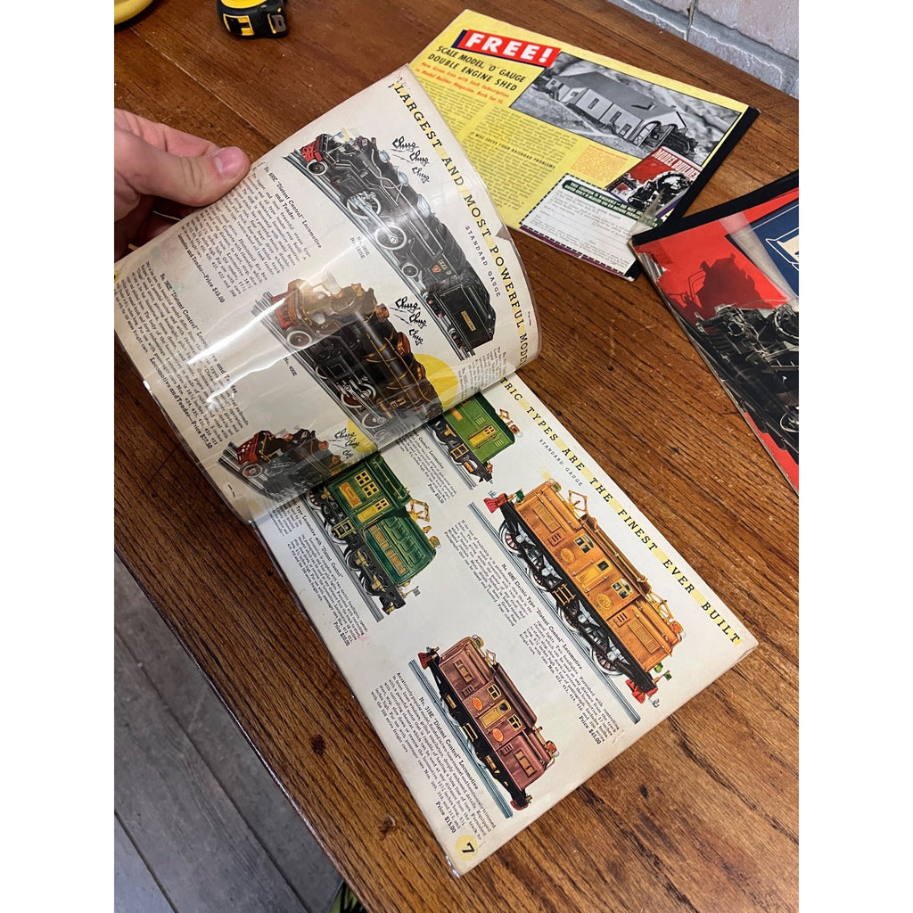 Original Lionel Electric Train Consumer Catalogs 1934, 1937, 1939, 1941, 1942