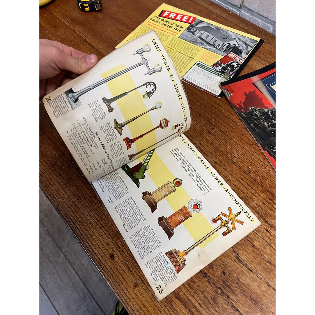 Original Lionel Electric Train Consumer Catalogs 1934, 1937, 1939, 1941, 1942