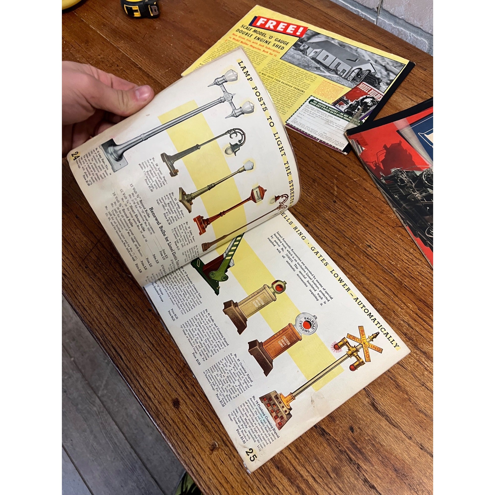 Original Lionel Electric Train Consumer Catalogs 1934, 1937, 1939, 1941, 1942