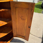 Antique Early American Corner Cupboard Primitive Country Pantry Small Jelly Cabinet