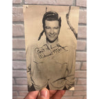 Dennis Morgan Kitty Foyle the Love Boat Actor Signed Postcard Warner Bros