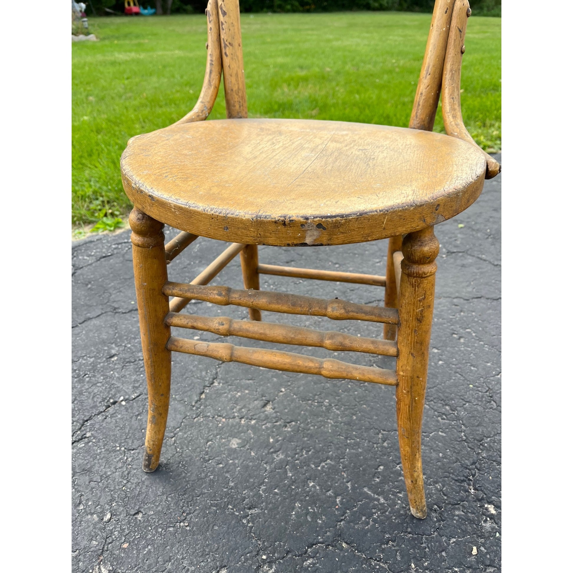 RARE Vintage Pre-Prohibition Cream City Brewing Co. Milwaukee Tavern Bar Chair