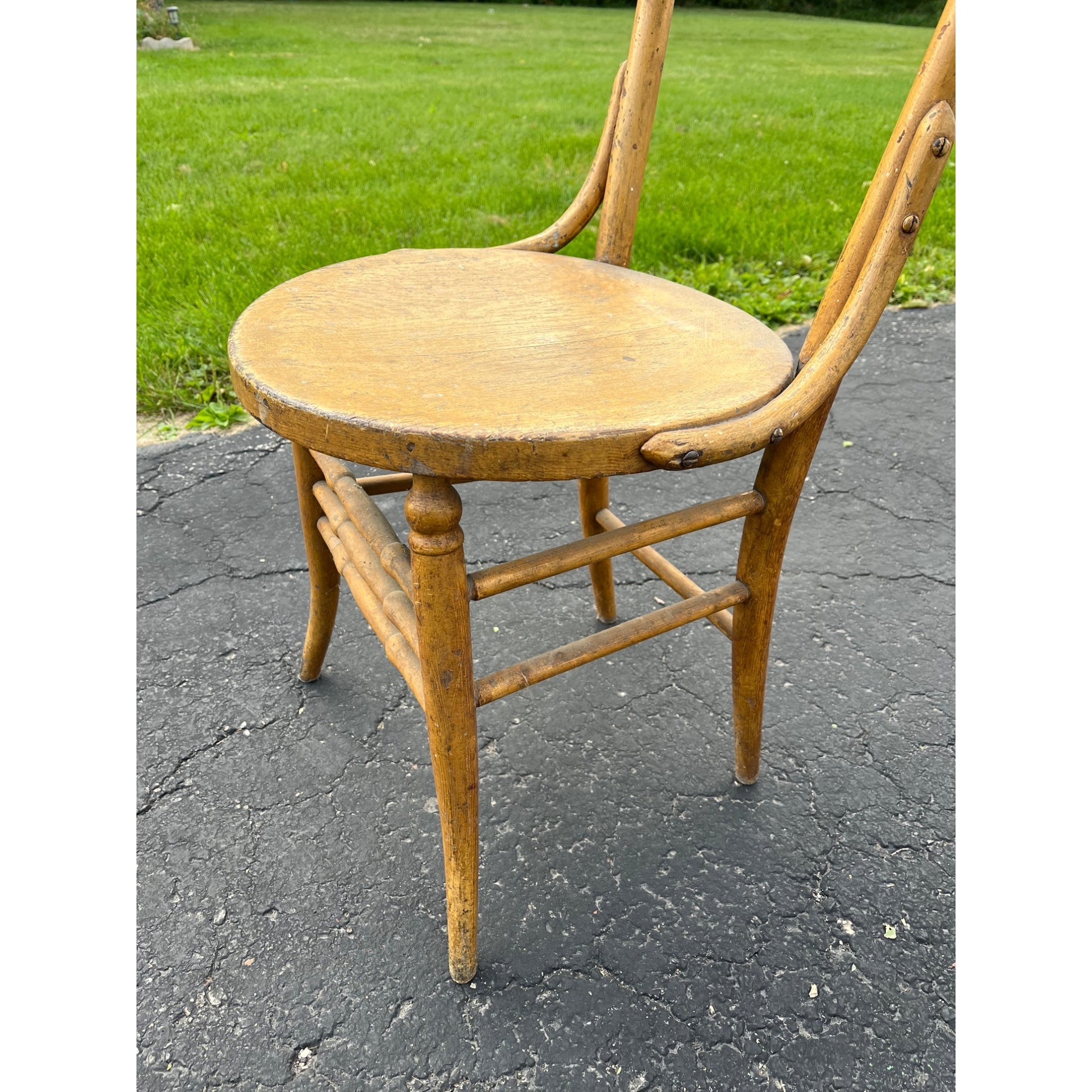 RARE Vintage Pre-Prohibition Cream City Brewing Co. Milwaukee Tavern Bar Chair