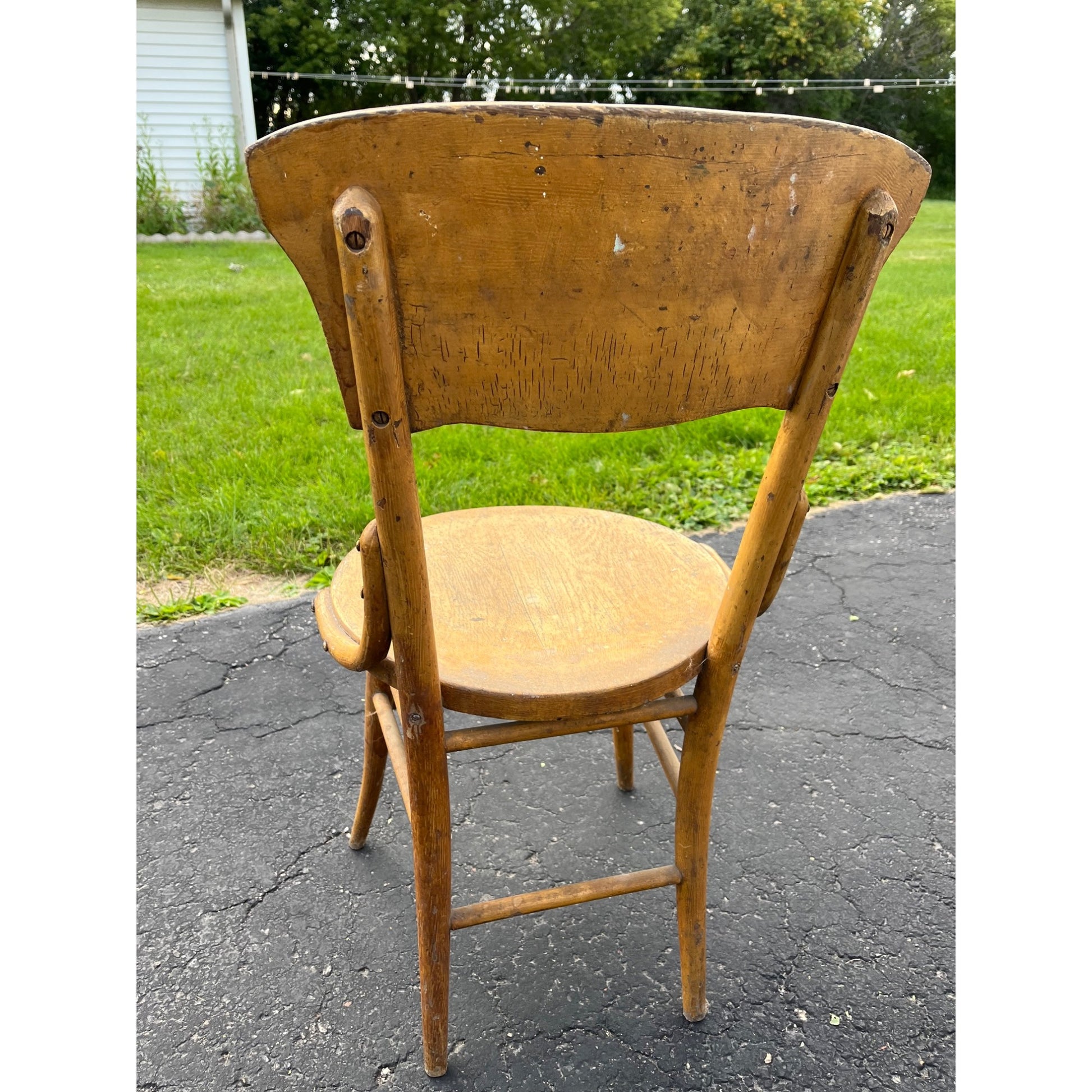RARE Vintage Pre-Prohibition Cream City Brewing Co. Milwaukee Tavern Bar Chair