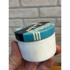 SUB ROSA DEODORANT CREAM MILK GLASS JAR ALMOST FULL NEW ORLEANS LA 1930'S Deco
