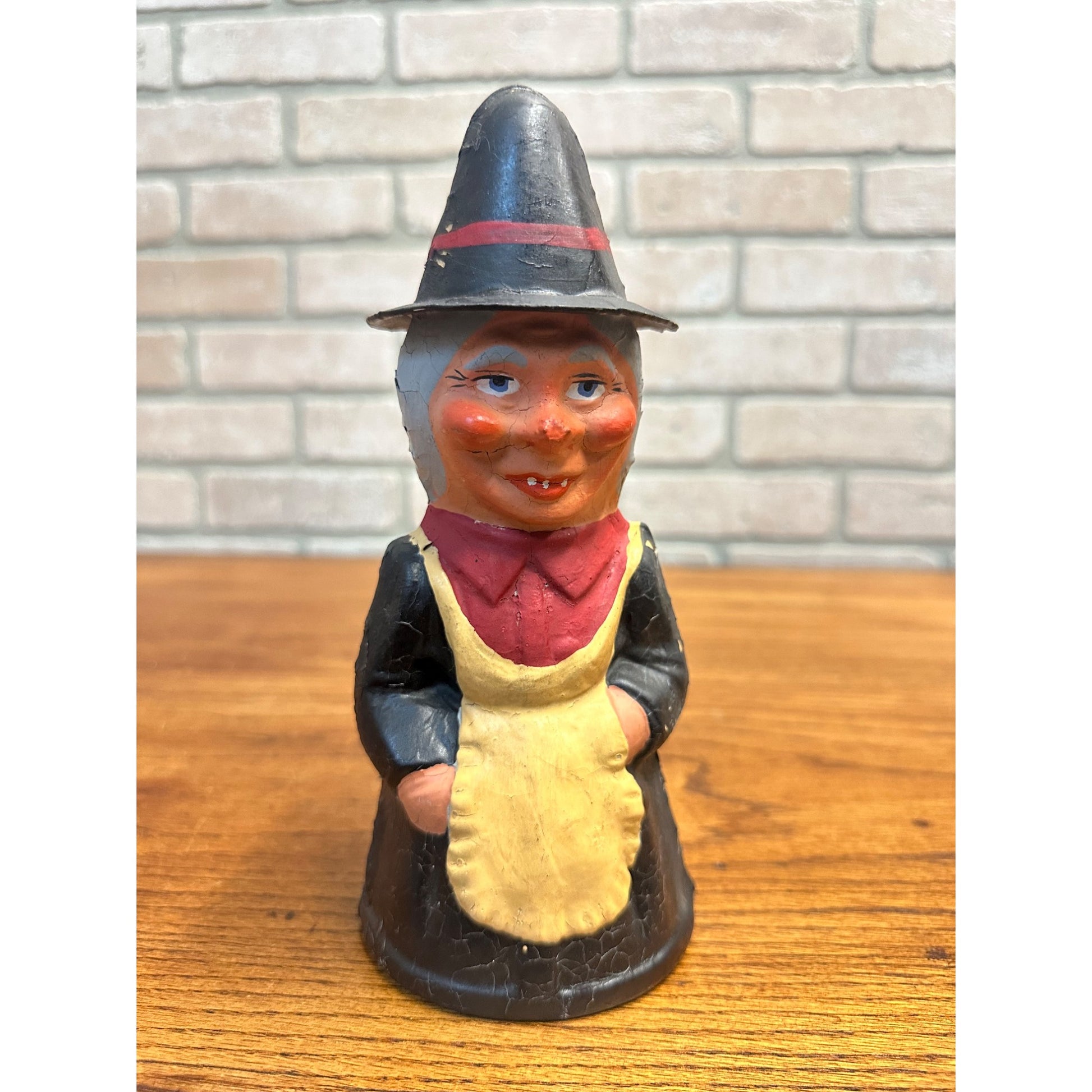 Vintage 1930s Halloween Witch Candy Container German 8.5" Tall