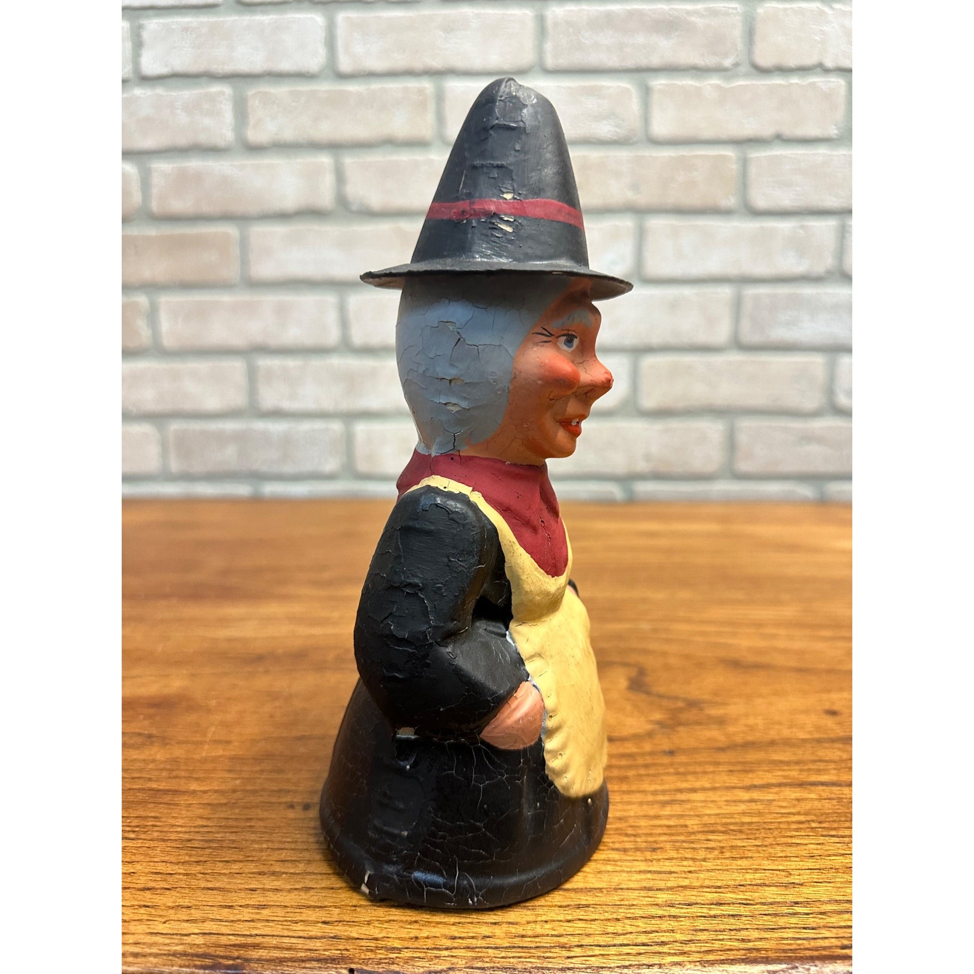 Vintage 1930s Halloween Witch Candy Container German 8.5" Tall